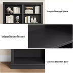 Libreria Acekool 189 cm di altezza, a 6 ripiani doppia larghezza con 12 scomparti, portaoggetti extra large per soggiorno, ufficio, biblioteca, 117 cm L x 31.5 cm P