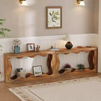 Console da tavolo lunga 63 pollici per fattoria, tavolo stretto da divano per ingresso, tavolo d'appoggio industriale, tavolo da ingresso, per corridoio, atrio, soggiorno
