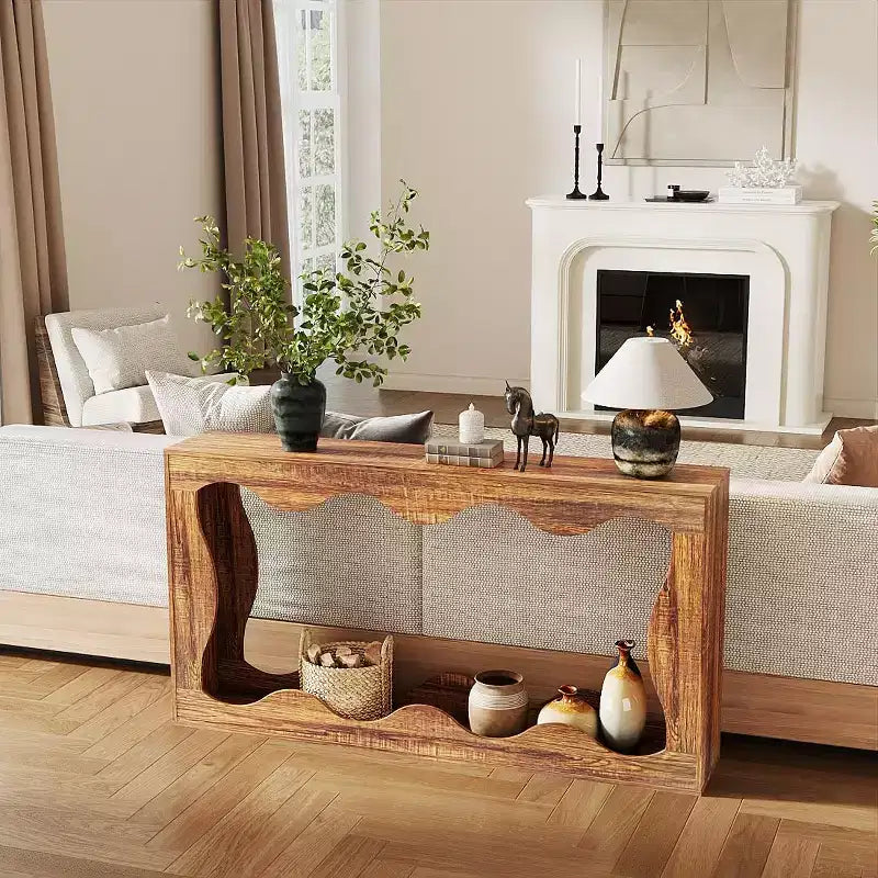 Console da tavolo lunga 63 pollici per fattoria, tavolo stretto da divano per ingresso, tavolo d'appoggio industriale, tavolo da ingresso, per corridoio, atrio, soggiorno