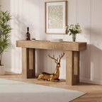 63 Long Console Table with Drawer, Wooden Sofa Table, Behind The Couch, Industrial Entryway Tables, for Entrance, Living Room