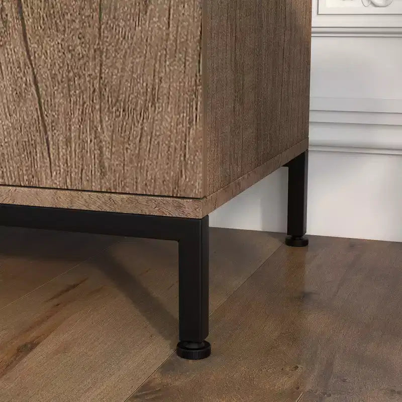 Madia/Buffet indipendente in legno moderno con ripiani regolabili per cucina, sala da pranzo, soggiorno.