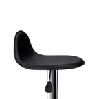 HomeStock Set di 2 sgabelli da bar regolabili in altezza da 35" in similpelle nera