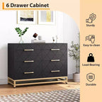 Mobile porta TV moderno con 6 cassetti in legno, console d'intrattenimento con contenitore per camera da letto, soggiorno, ingresso, corridoio, cameretta, mobile multimediale