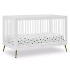 Culla convertibile 4-in-1 Delta Children Sloane con sponda per lettino per bambini