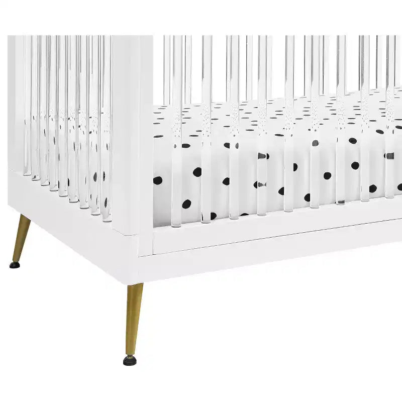 Culla convertibile 4-in-1 Delta Children Sloane con sponda per lettino per bambini