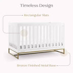 Delta Children Lettino Jade 4-in-1 trasformabile in Divano Letto