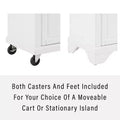 HomeStock 36 in.H Metal Kitchen Islands