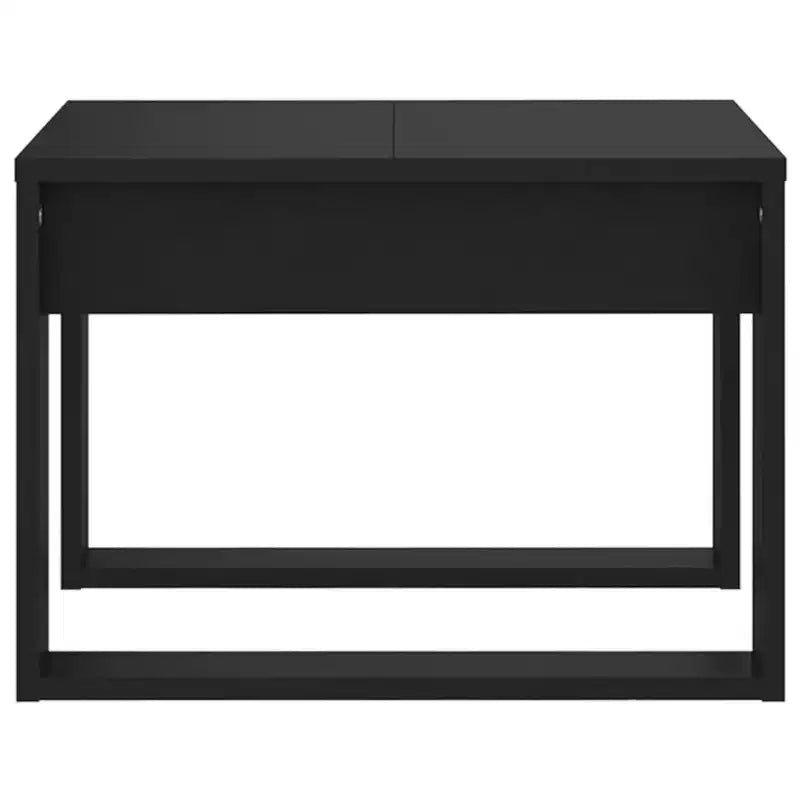 Tavolino moderno Clihome in rovere, elegante tavolino quadrato compatto per soggiorno e camera da letto
