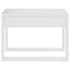 Tavolino moderno Clihome in rovere, elegante tavolino quadrato compatto per soggiorno e camera da letto