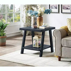 Tavolino d'appoggio con ripiano in legno replica contemporaneo Roundhill Furniture Athens