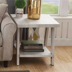 Tavolino d'appoggio con ripiano in legno replica contemporaneo Roundhill Furniture Athens