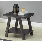 Tavolino d'appoggio con ripiano in legno replica contemporaneo Roundhill Furniture Athens