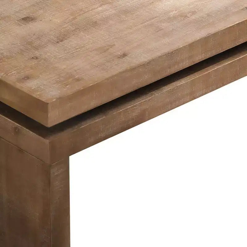 HomeRoots Tavolino da caffè con cornice sospesa in legno naturale invecchiato 48