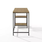 HomeStock Scrivanie da computer in legno di betulla colore marrone da 12,5 pollici con cassetto multiuso