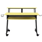 Scrivanie HomeStock in legno bianco, alte 76 cm, con cassetto portadocumenti