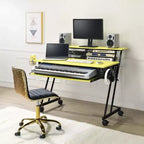 Scrivanie HomeStock in legno bianco, alte 76 cm, con cassetto portadocumenti