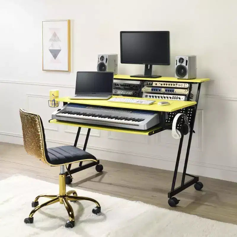 Scrivanie HomeStock in legno bianco, alte 76 cm, con cassetto portadocumenti