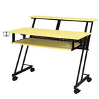 Scrivanie HomeStock in legno bianco, alte 76 cm, con cassetto portadocumenti