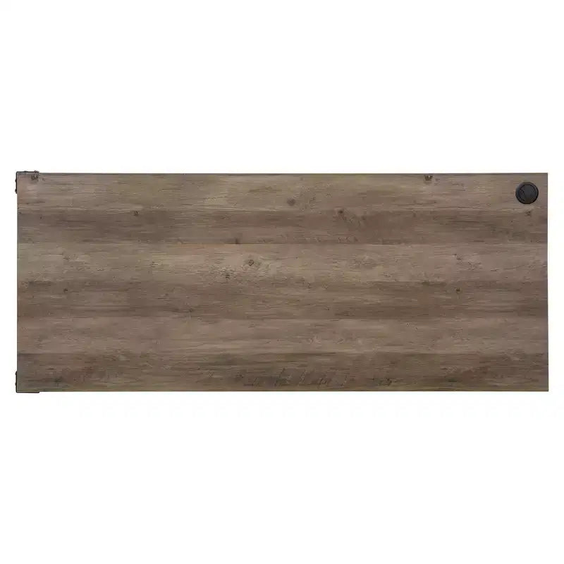 HomeStock Scrivanie per computer in legno marrone altezza 76 cm con ripiano aperto