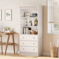 COZONY Tall 70.8 Bookshelf, Modern Wood Bookcase with Sturdy Shelves for Living Room, Office, Bedroom, or Study Storage