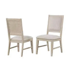 Sedia da pranzo Royal Hampton, set da 2, gambe affusolate, legno di pioppo rovere chiaro