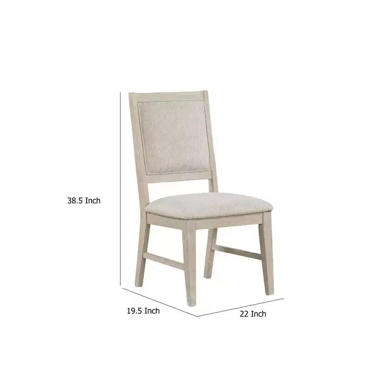 Sedia da pranzo Royal Hampton, set da 2, gambe affusolate, legno di pioppo rovere chiaro
