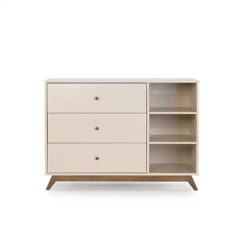 Central Park 3-Drawer, Two Shelf Nursery Dresser