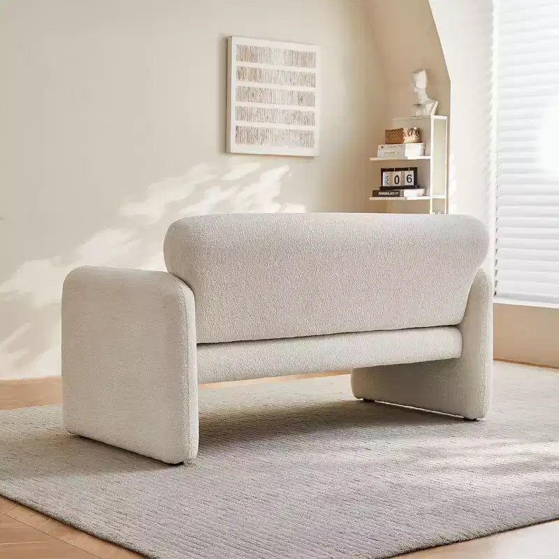 GDFStudio Fairton Divanetto Moderno Imbottito in Velluto