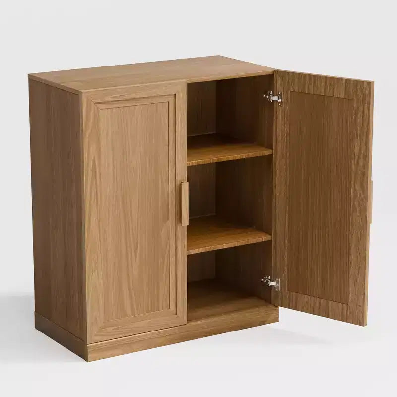PexFix 36 Mobile Contenitore Accentato in Legno Madia Moderna con 2 Ante e Ripiano Regolabile per Soggiorno Sala da Pranzo Ingresso Naturale