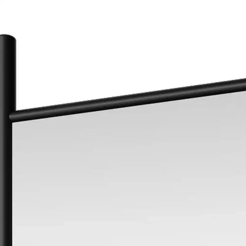 HomeRoots 63 specchio a figura intera da appoggio con cornice in legno nero