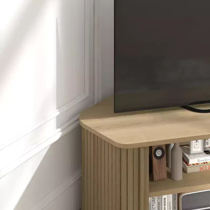 Mobile TV angolare Galano con ante a canne da 43,3 L 20,0 P 14,8 A