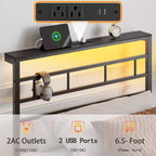 Telaio Letto Singolo con Stazione di Ricarica e Luci a LED Letto a Piattaforma in Metallo Testiera con Contenitore Senza Rumore Nessuna Rete a Molle Necessaria Nero Letto per Ospiti Resistente