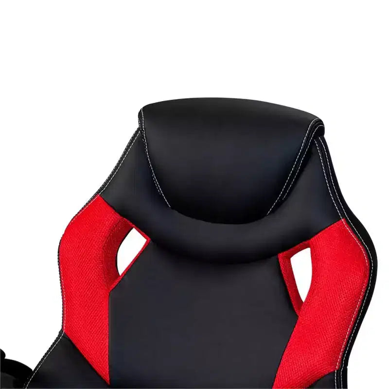 HomeStock Sedia da ufficio girevole, altezza regolabile, 96,5 cm, sedile in similpelle nera