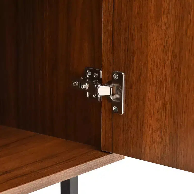 GDFStudio Pina Armadio contenitore moderno di metà secolo da 150 cm con 4 ante e 8 scomparti