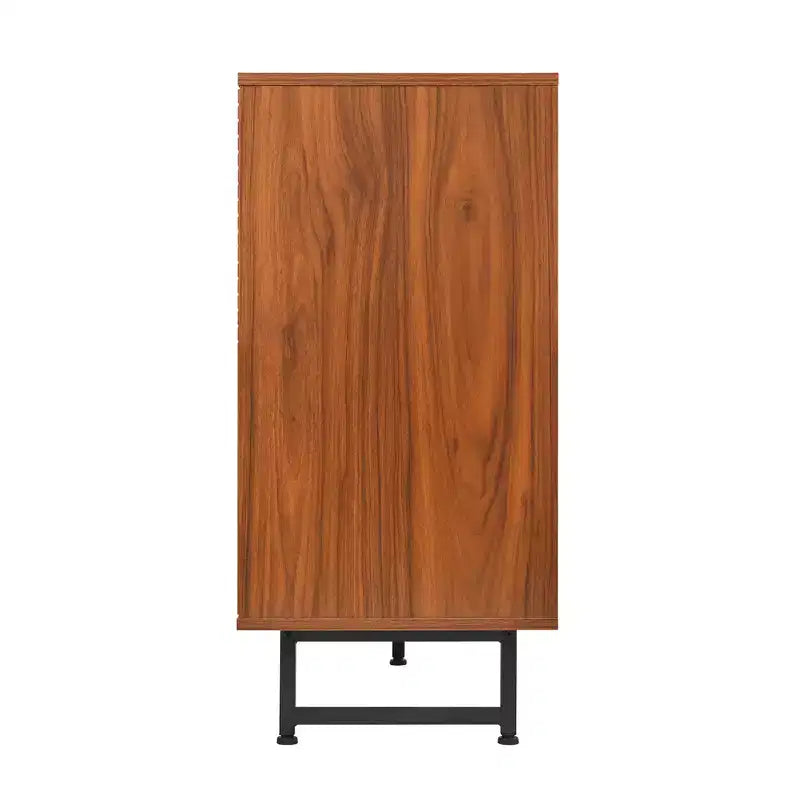 GDFStudio Pina Armadio contenitore moderno di metà secolo da 150 cm con 4 ante e 8 scomparti