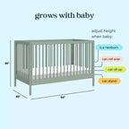 Culla convertibile 3-in-1 daVinci Birdie