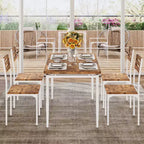 Set da pranzo per 4 persone, gambe del tavolo a spirale, sedute ergonomiche confortevoli, set da tavolo da bar, per piccoli spazi, cucina, appartamento