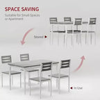 Set da pranzo per 4 persone, gambe del tavolo a spirale, sedute ergonomiche confortevoli, set da tavolo da bar, per piccoli spazi, cucina, appartamento