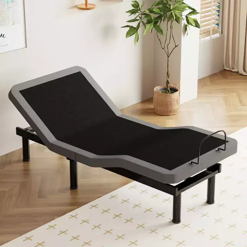 Struttura letto regolabile Dyonery Twin XL con altezza delle gambe regolabile, sollevamento separato per testa/piedi, robusta in metallo, gravità 0/anti-russamento, facile montaggio, silenziosa