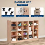 COZONY 47 Mobile con Ripiani a Scomparsa e 4 Ruote, Contenitori Organizer con 2 Box, Libreria per Casa, Scuola e Asilo