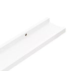 Set di 4 mensole a muro in MDF bianco, medie, da parete