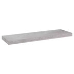 Mensola a muro in MDF grigio cemento a nido d'ape, metallo 31,5 x 9,3 x 1,5 pollici