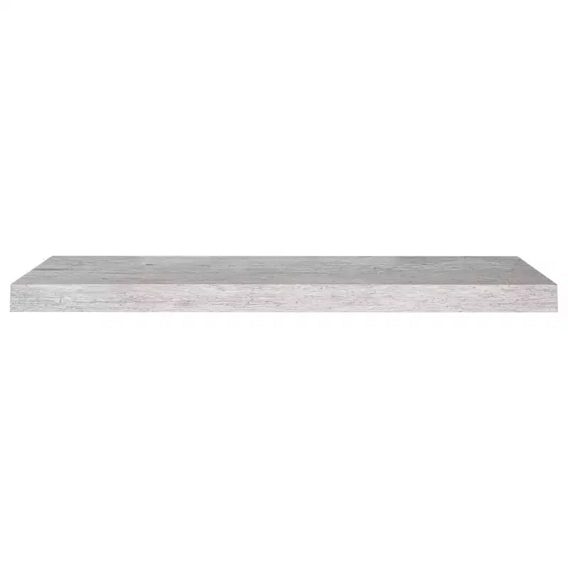 Mensola a muro in MDF grigio cemento a nido d'ape, metallo 31,5 x 9,3 x 1,5 pollici