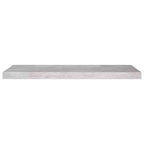 Mensola a muro in MDF grigio cemento a nido d'ape, metallo 31,5 x 9,3 x 1,5 pollici