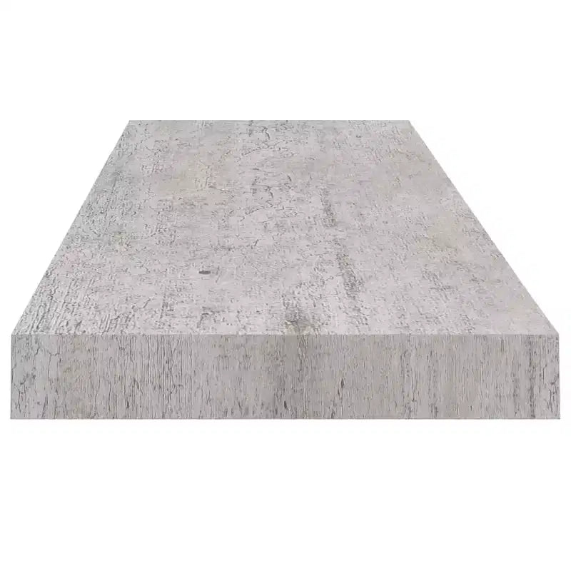 Mensola a muro in MDF grigio cemento a nido d'ape, metallo 31,5 x 9,3 x 1,5 pollici