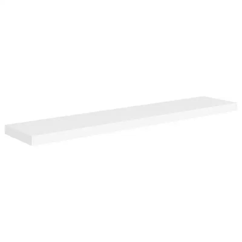 Set di 2 mensole a muro a nido d'ape, bianco, in MDF e metallo
