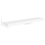 Set di 2 mensole a muro a nido d'ape, bianco, in MDF e metallo