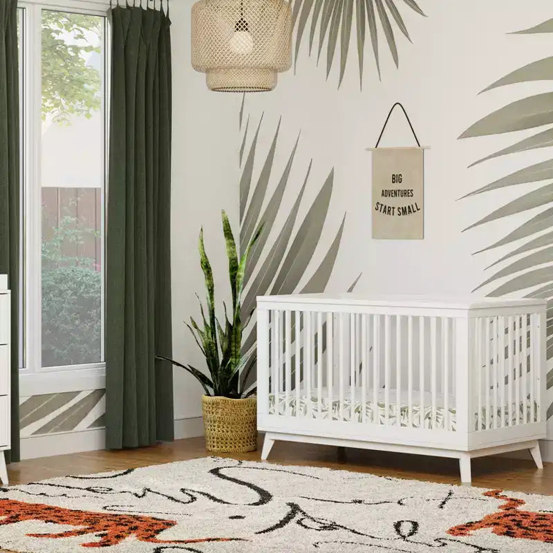 Culla convertibile 3-in-1 Babyletto Scoot con kit di conversione per lettino per bambini
