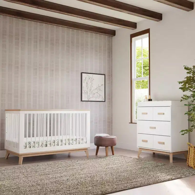 Culla convertibile 3-in-1 Babyletto Scoot con kit di conversione per lettino per bambini