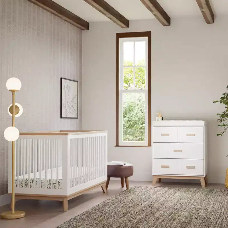 Culla convertibile 3-in-1 Babyletto Scoot con kit di conversione per lettino per bambini